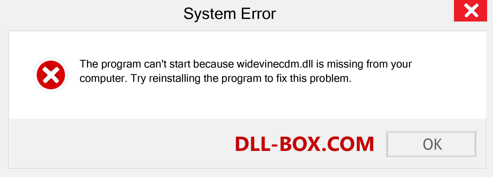  widevinecdm.dll file is missing?. Download for Windows 7, 8, 10 - Fix  widevinecdm dll Missing Error on Windows, photos, images